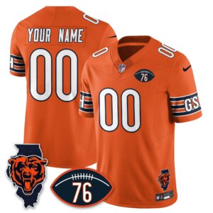 Chicago Bears CHI Honor Steve McMichael Custom Jersey - All Stitched