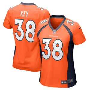 Devon Key Denver Broncos Women's Team Game Jersey -  Orange