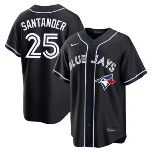 Anthony Santander #25 Toronto Blue Jays Fashion Replica Out Jersey - Black
