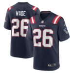 Shaun Wade New England Patriots Game Jersey - Navy