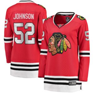 Reese Johnson Chicago Blackhawks Women's Home Breakaway Player Jersey - Red