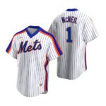 Men's New York Mets #1 Jeff McNeil  White Cooperstown Collection Home Jersey