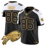 Dalton Kincaid #86 Buffalo Bills BUF 2025 "Rivalries" Gold Vapor Limited Jersey - All Stitched