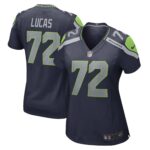 Abraham Lucas Seattle Seahawks  Women's Game Player Jersey - College Navy