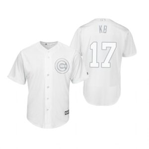 Chicago Cubs Kris Bryant KB White 2019 Players Weekend Jersey