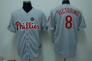 Philadelphia Phillies #8 Shane Victorino Stitched Grey Jersey