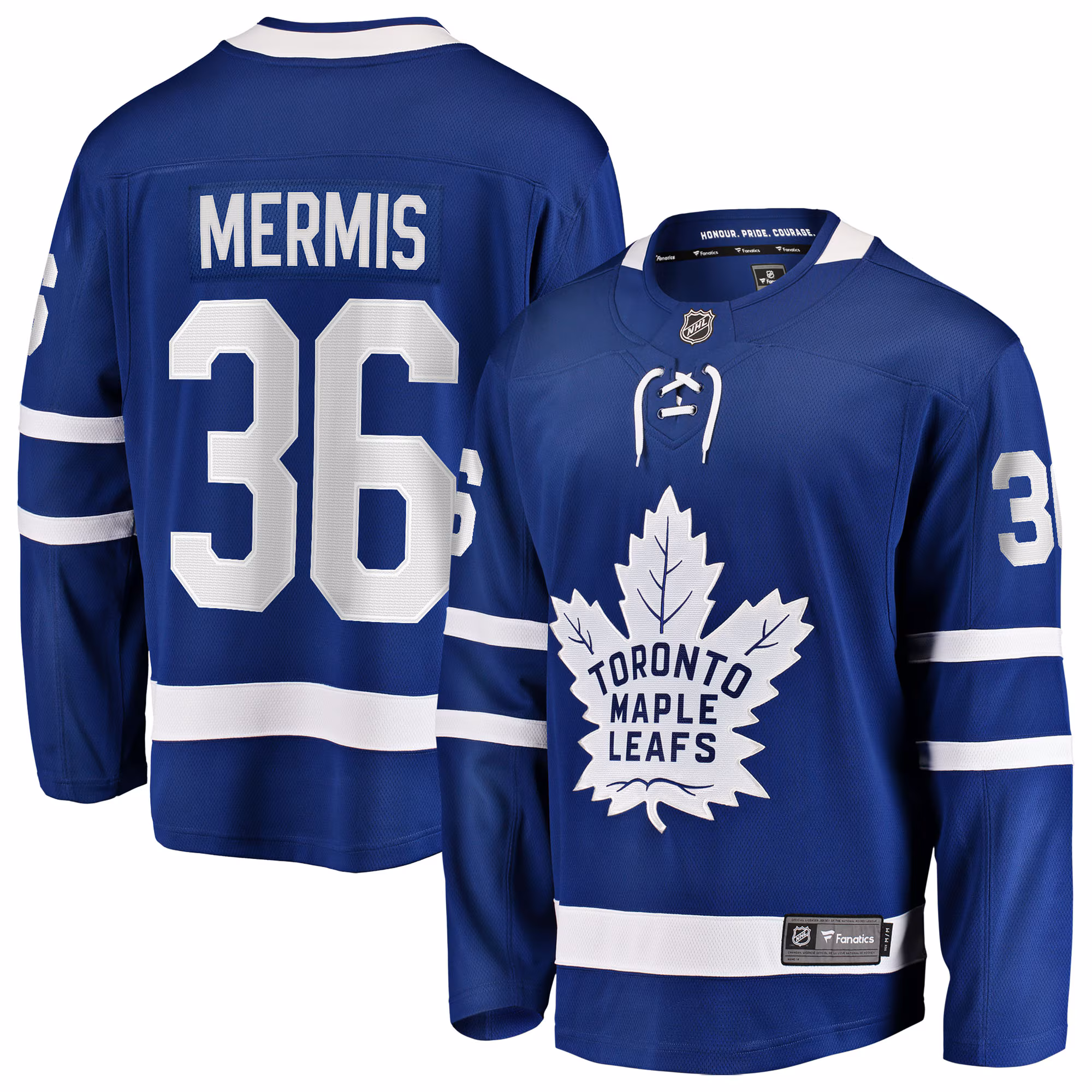 Toronto Maple Leafs Dakota Mermis #36 Fanatics Blue Home Breakaway Jersey