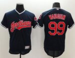 Cleveland Indians #99 Ricky Vaughn Navy Blue Flexbase Collection Stitched Jersey