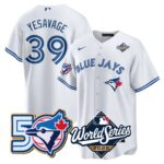 Trey Yesavage  #39 Toronto Blue Jays 50th 2025 World Series Limited Jersey Stitched White