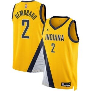 Unisex Indiana Pacers Andrew Nembhard  Gold Swingman Jersey - Statement Edition