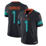 Tua Tagovailoa #1 Miami Dolphins 2025 Rivalries Collection Limited Jersey - Pitch Blue