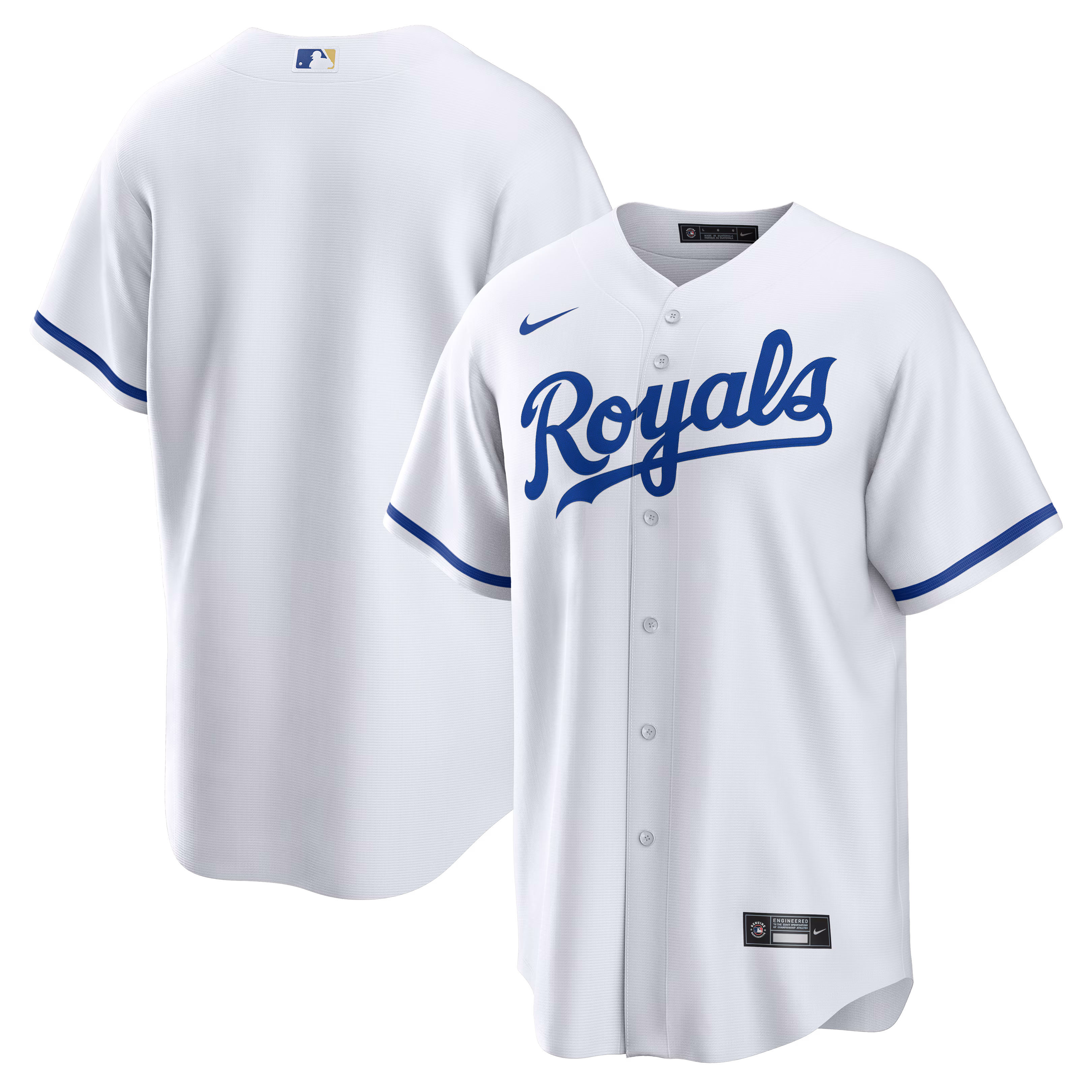 Kansas City Royals White Home Big & Tall Replica Jersey