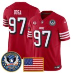 Nick Bosa #97 San Francisco 49ers United States 250th Anniversary Patch Vapor Limited Jersey - All Stitched