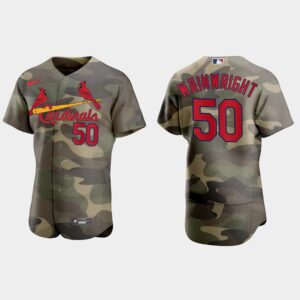 Adam Wainwright St. Louis Cardinals 2021 National Armed Forces Day Jersey - Camo