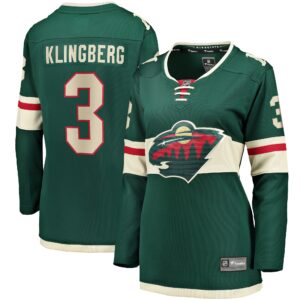 John Klingberg Minnesota Wild Women's Home Breakaway Jersey - Green