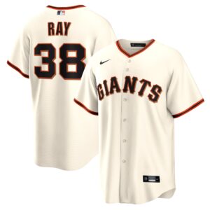 Men's San Francisco Giants Robbie Ray #38 Cream Home Replica Jersey