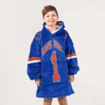 Kid #1 Boise State Football Unisex Blanket Hoodie