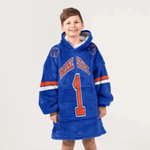 Kid #1 Boise State Football Unisex Blanket Hoodie