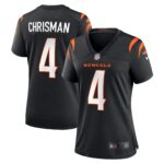 Drue Chrisman Cincinnati Bengals  Women's Game Jersey - Black