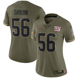 Lawrence Taylor New York Giants  Women's 2022 Salute To Service Retired Player Limited Jersey - Olive