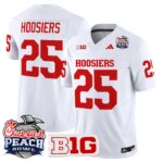 Hoosiers #25 Ndiana Hoosiers IH 2026 Peach Bowl Vapor Limited Jersey - All Stitched