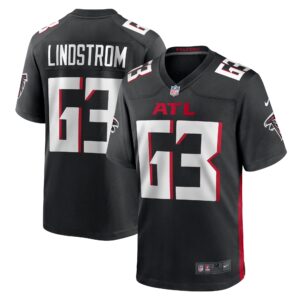 Chris Lindstrom Atlanta Falcons Team Game Jersey -  Black