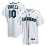 Men's #10 Victor Robles Seattle Mariners  Home White Jersey