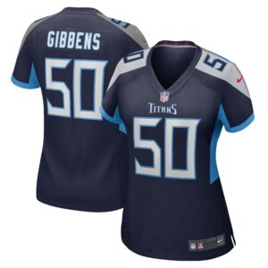Jack Gibbens Tennessee Titans  Women's Home Game Player Jersey - Navy