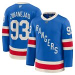 New York Rangers Mika Zibanejad #93 Fanatics Blue Centennial Premium Jersey