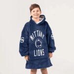 Kid 1 Penn State Football Unisex Blanket Hoodie