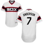 Chicago White Sox #7 Tim Anderson White Flexbase Collection Alternate Home Stitched Jersey
