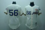 Mitchell And Ness Seattle Pilots #56 Jim Bouton Stitched Cream Throwback Jersey