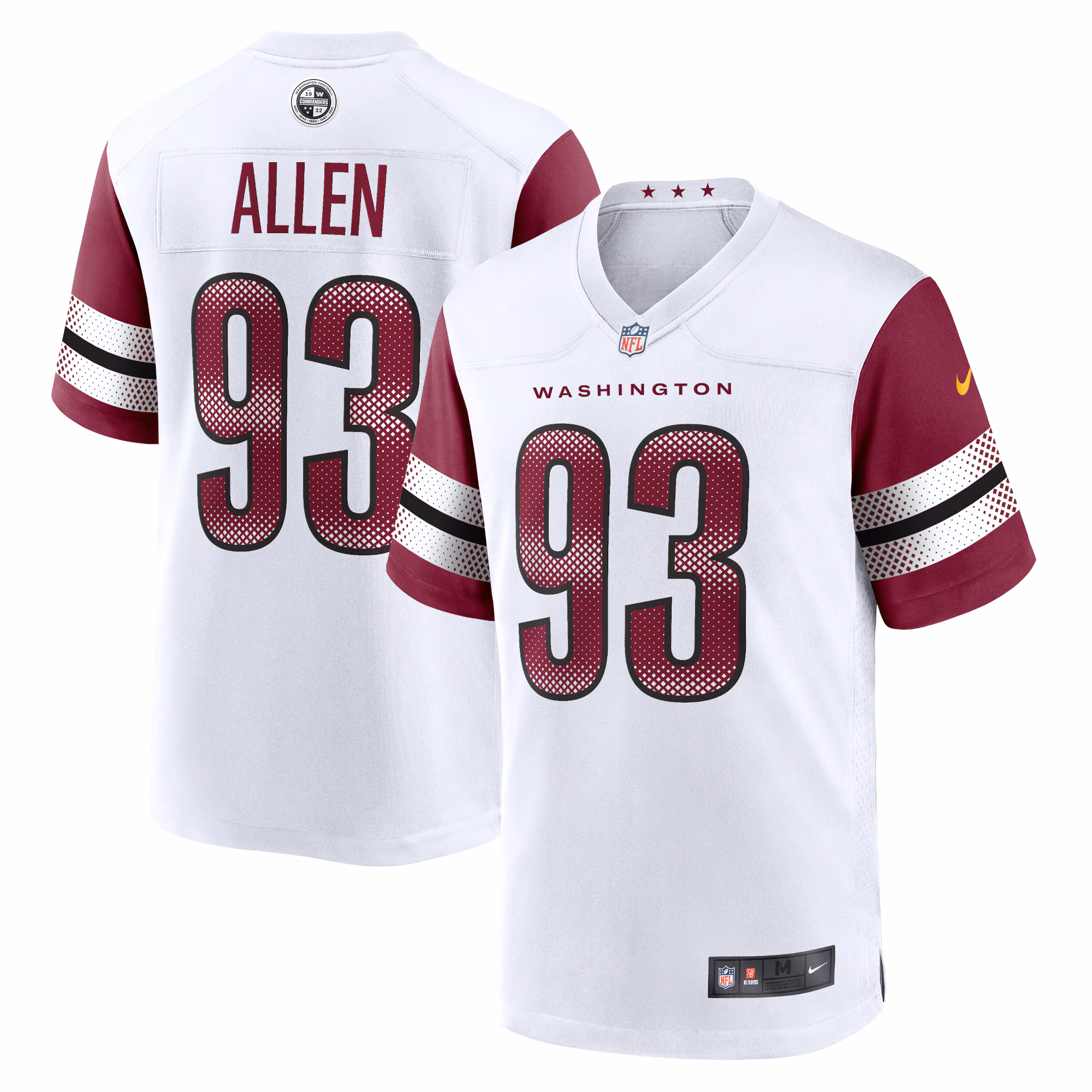 Jonathan Allen Washington Commanders Game Jersey - White