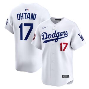 Men's #17 Shohei Ohtani Los Angeles Dodgers  2025 World Tour: Tokyo Series Home Limited Player White Jersey