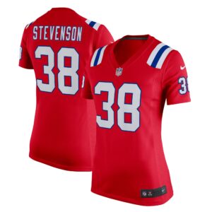 Rhamondre Stevenson New England Patriots  Women's Alternate Game Player Jersey - Red