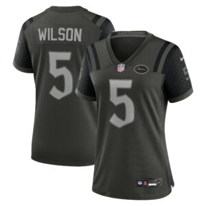 Garrett Wilson #5 New York JetsWomen's 2025 Rivalries Collection Game Jersey - Gotham Green