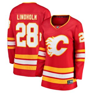 Elias Lindholm Calgary Flames Women's Home Team Breakaway Player Jersey - Red