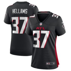 DeMarcco Hellams Atlanta Falcons Women's Team Game Jersey -  Black