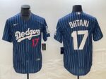 Men's Los Angeles Dodgers #17  Blue Shohei Ohtani Jersey