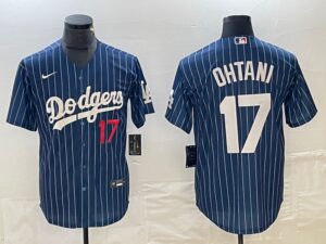 Men's Los Angeles Dodgers #17  Blue Shohei Ohtani Jersey