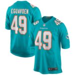 Sam Eguavoen Miami Dolphins  Game Jersey - Aqua