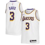 Anthony Davis Los Angeles Lakers Youth 2020/21 Swingman Jersey - Association Edition - White
