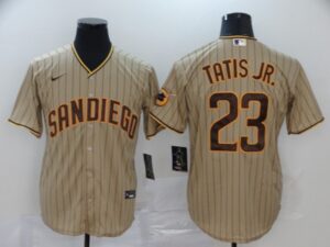 Men's San Diego Padres #23 Fernando Tatis Jr. Gray Stitched Cool Base  Jersey