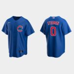 Men's Chicago Cubs #0 Marcus Stroman Royal Alternate Jersey