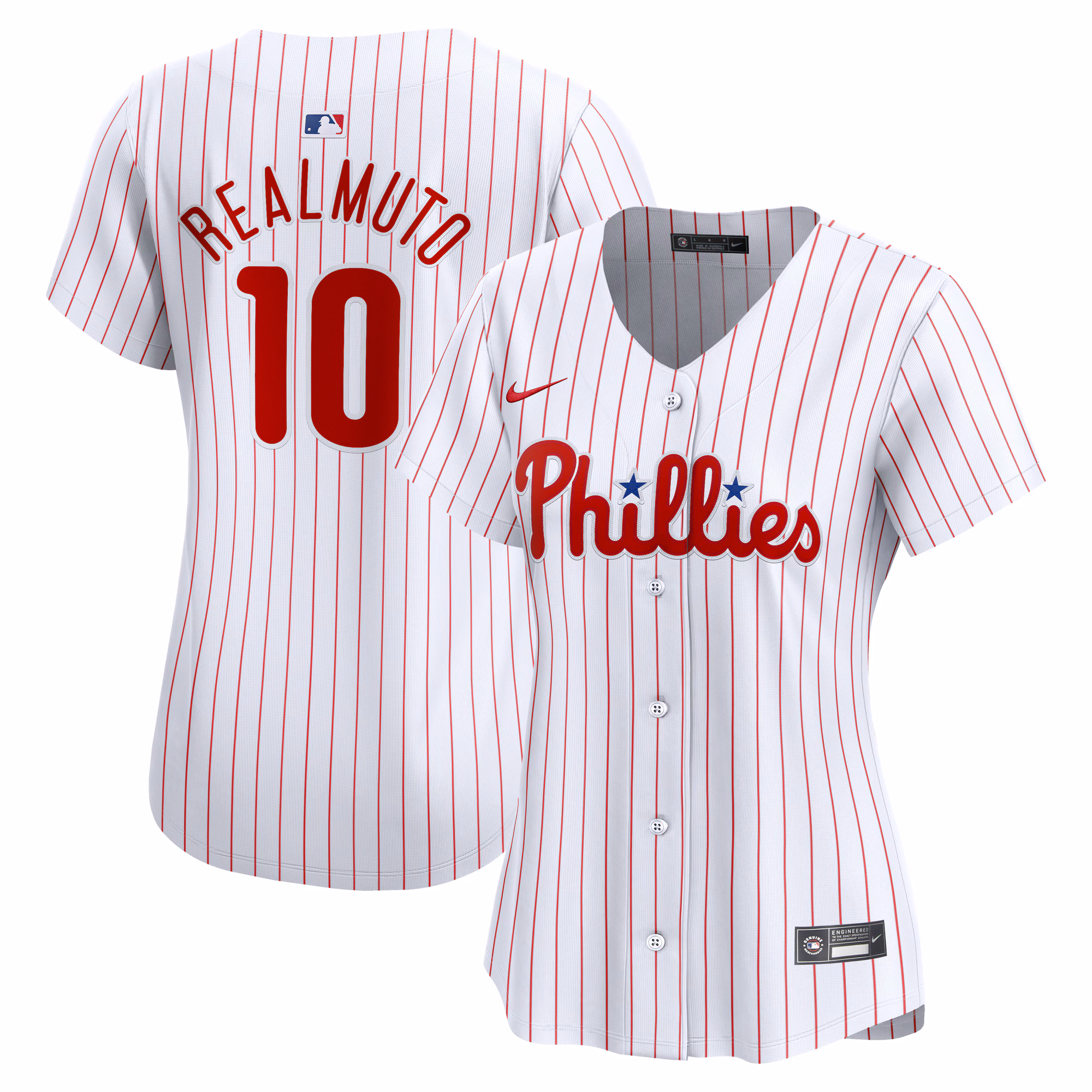 Women's Philadelphia Phillies J.T. Realmuto #10 White Home Limited Player Jersey