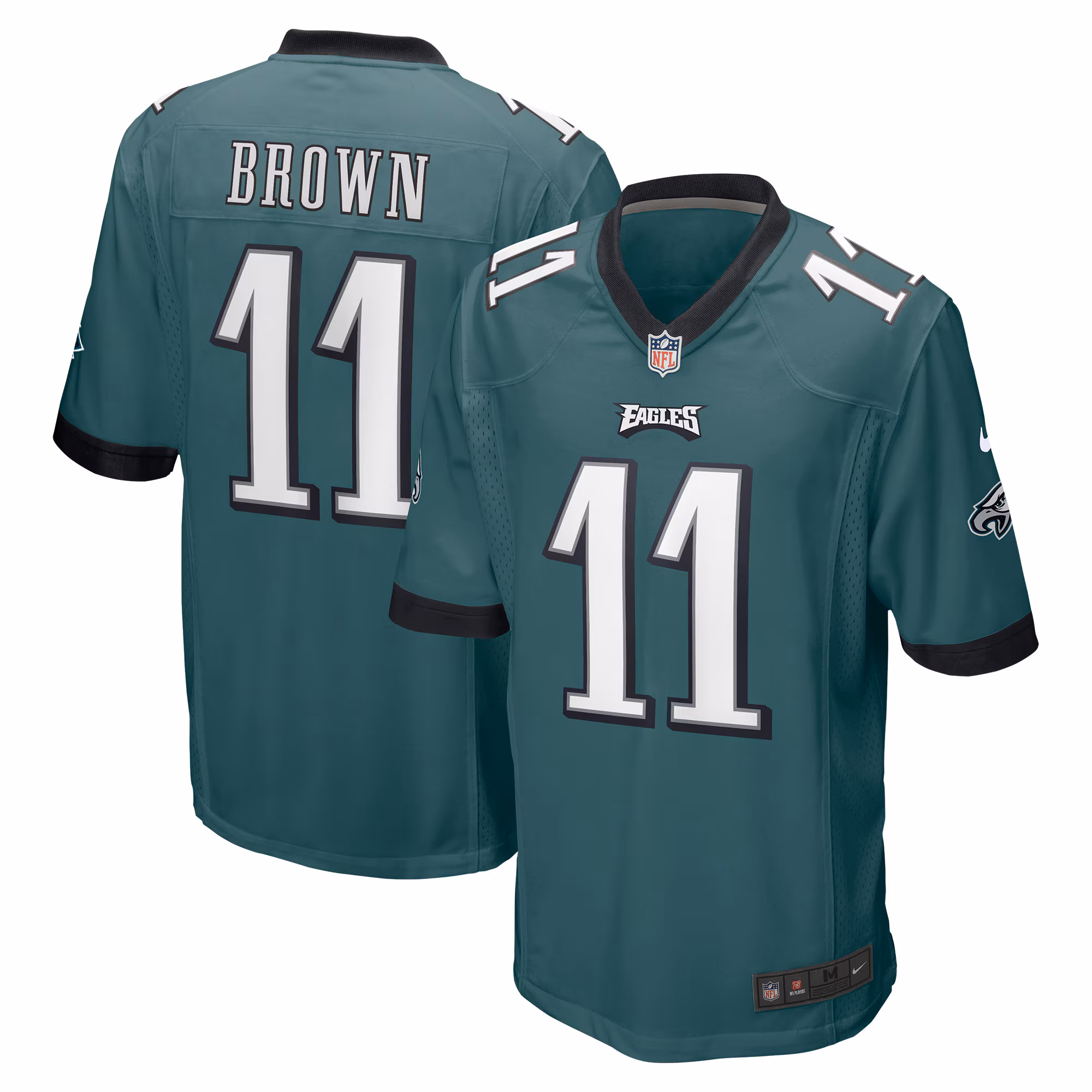 A.J. Brown Philadelphia Eagles #11 Player Game Jersey - Midnight Green