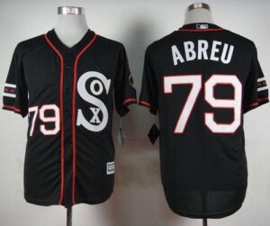 Chicago White Sox #79 Jose Abreu Black New Cool Base Stitched Jersey