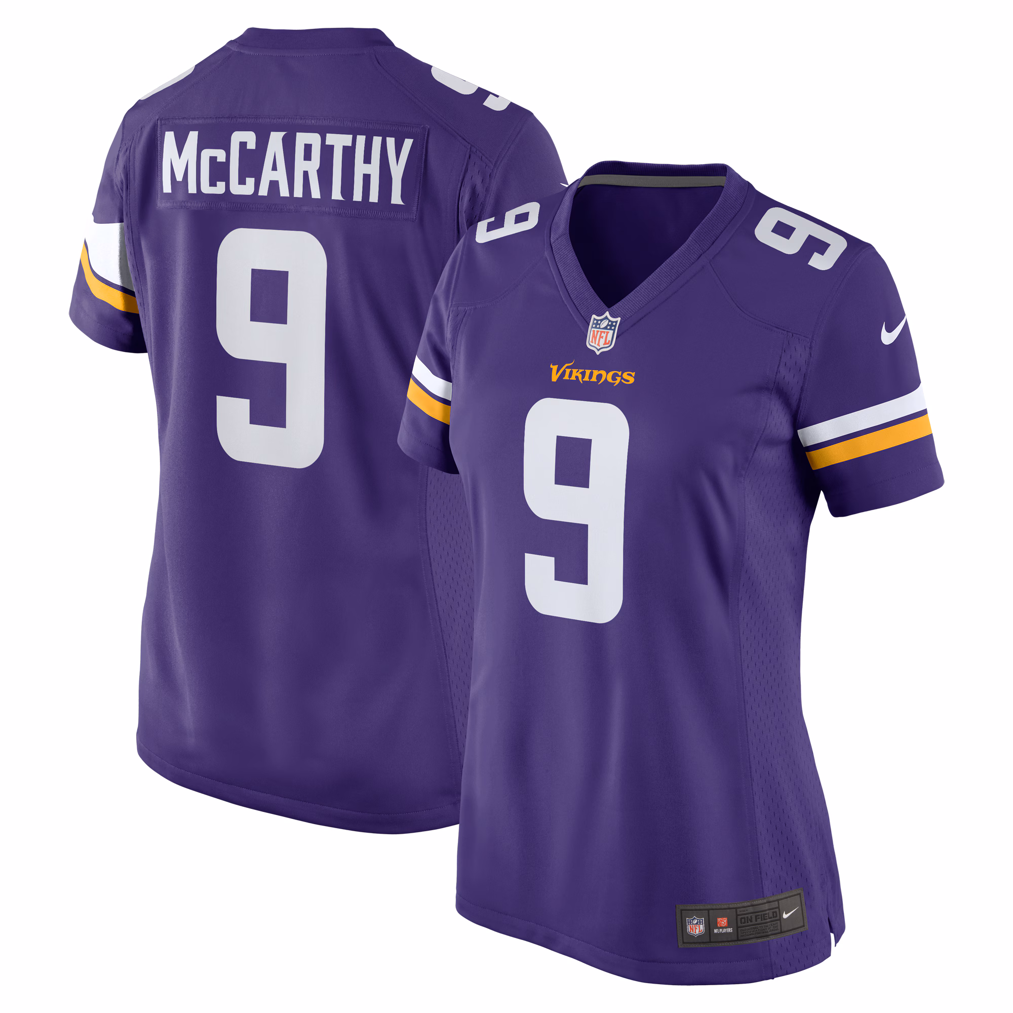 J.J. McCarthy Minnesota Vikings Women's 2024 Draft First Round Pick Player Game Jersey - Purple