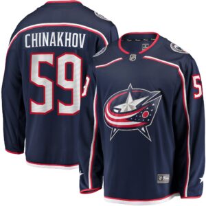 Yegor Chinakhov Columbus Blue Jackets Home Breakaway Player Jersey - Navy