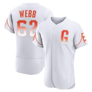 Men's San Francisco Giants #62 Logan Webb 2021 City Connect White Jersey